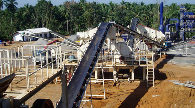 La línea de producción de piedra ha trabajado con éxito en Sri Lanka
